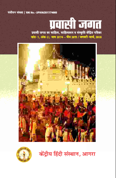 प्रवासी जगत – प्रवासी जगत का साहित्य, साहित्यकार व संस्कृति केंद्रित पत्रिका (UGC CARE सूची में सम्मिलित) (Archive)